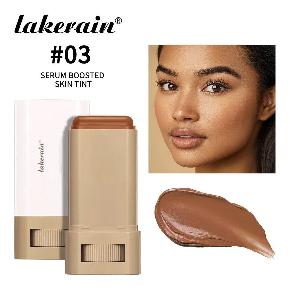 6 Colors Tinted Foundation Cream Stick, Waterproof Oil Control Concealer Foundation, Smooth Matte Full Coverage Makeup Stick