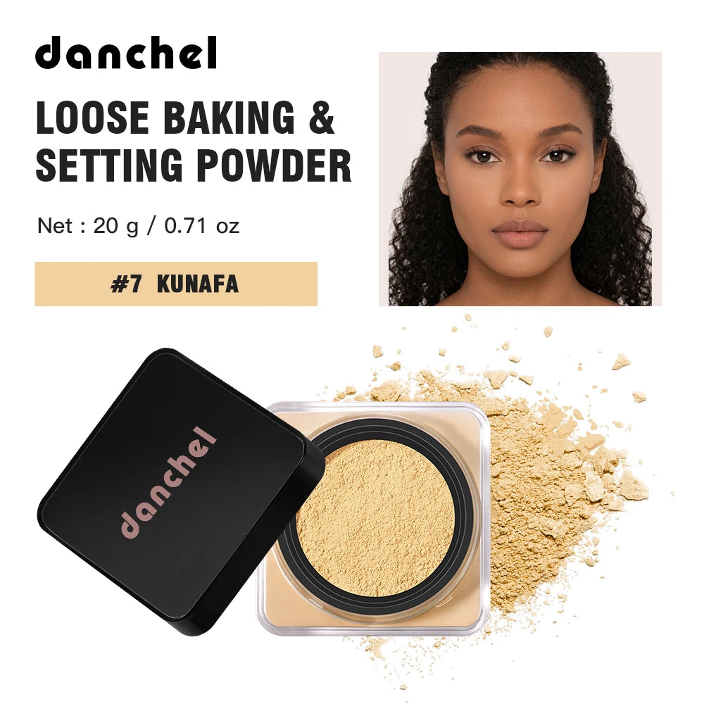 8 Shades Loose Baking Setting Powder Matte Oil Control Waterproof Sweat Resistant Longwear Brightening Face Cosmetic Blur Pores