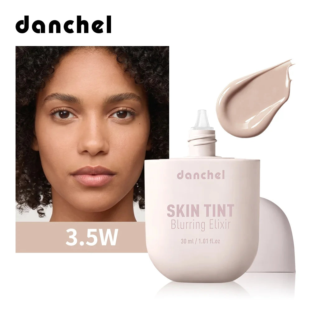 Skin Tint Blurring Elixir Even Skin Tone 12h Long-lasting Natural Finish Hide Pores Fine Lines Lightweight Breathable Skin Tint