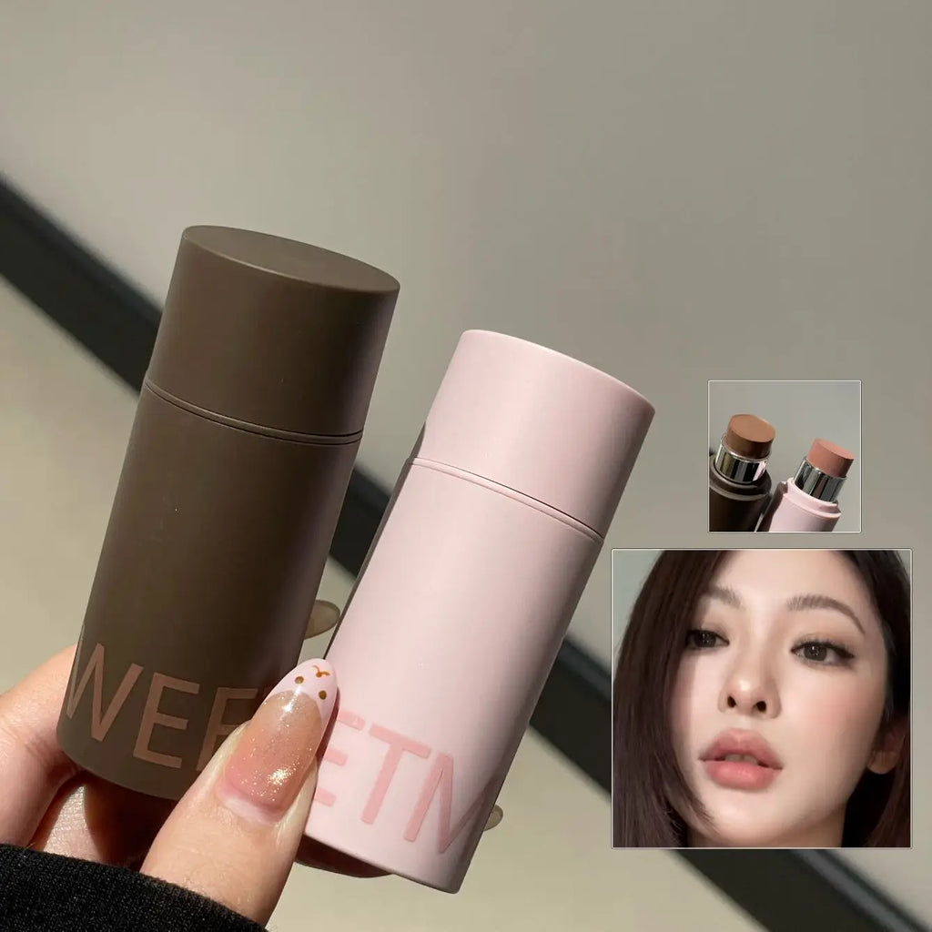 Sweetmint 3 in 1 Makeup Stick Blush Eyeshadow Lipstick Moisturizing Long Lasting Korean Style Student Daily Use Gift