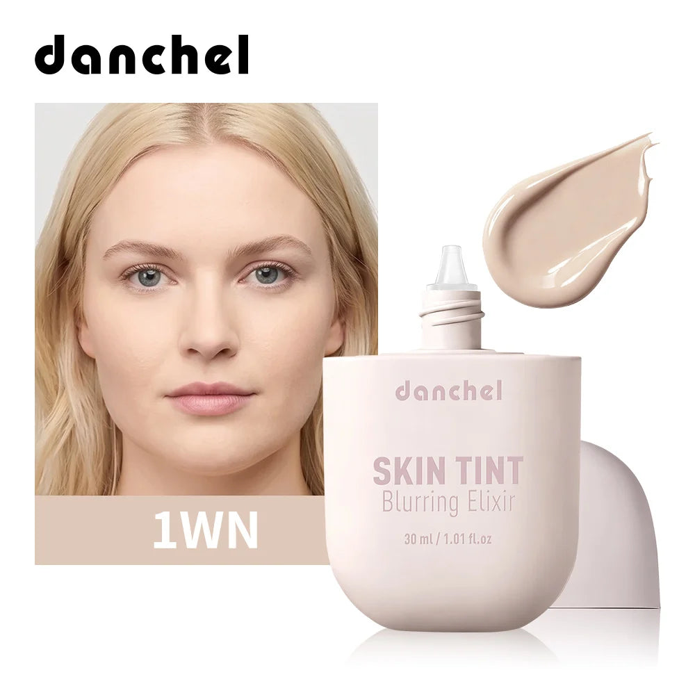 Skin Tint Blurring Elixir Even Skin Tone 12h Long-lasting Natural Finish Hide Pores Fine Lines Lightweight Breathable Skin Tint