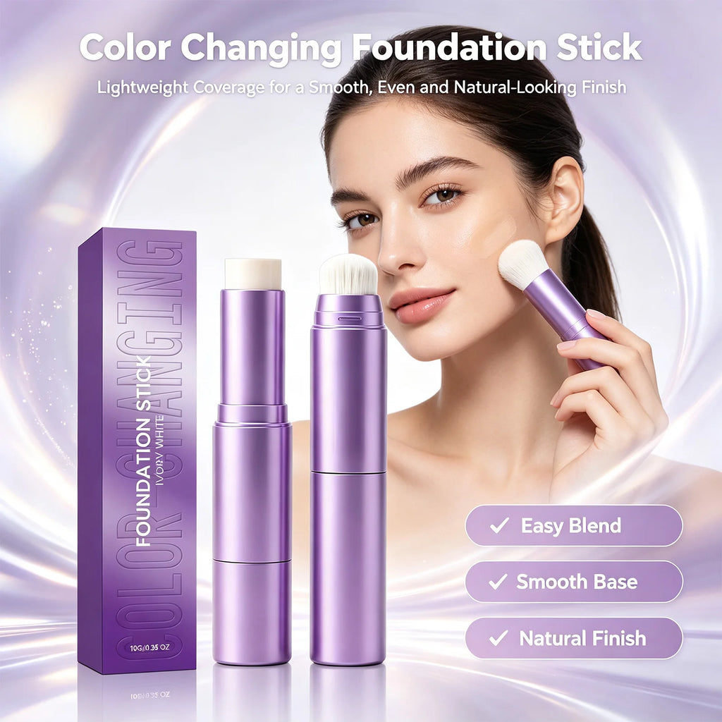 Dual Head Color Changing Foundation Stick High Coverage Moisturizing Long Lasting Flawless Finish Smart Tone Adapt Makeup 10g - AliExpress 66