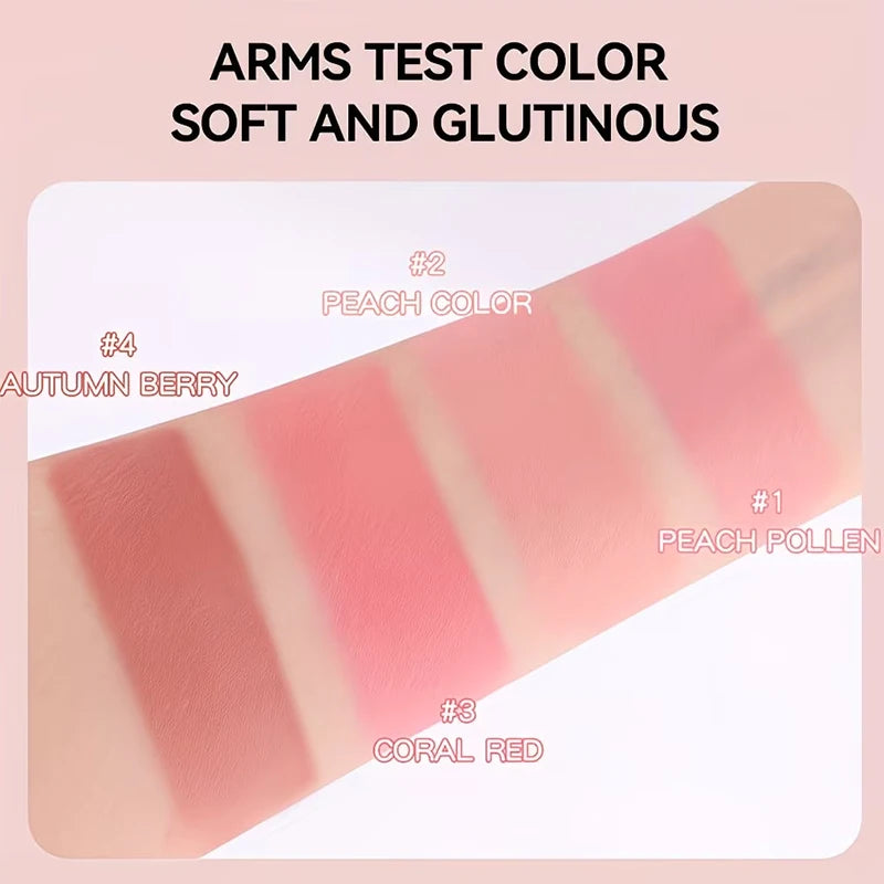 Blush Puff,Naturally Saturated and Buildable,Long-lasting Waterproof Natural Blush,Brightening Complexion,Effortless Application
