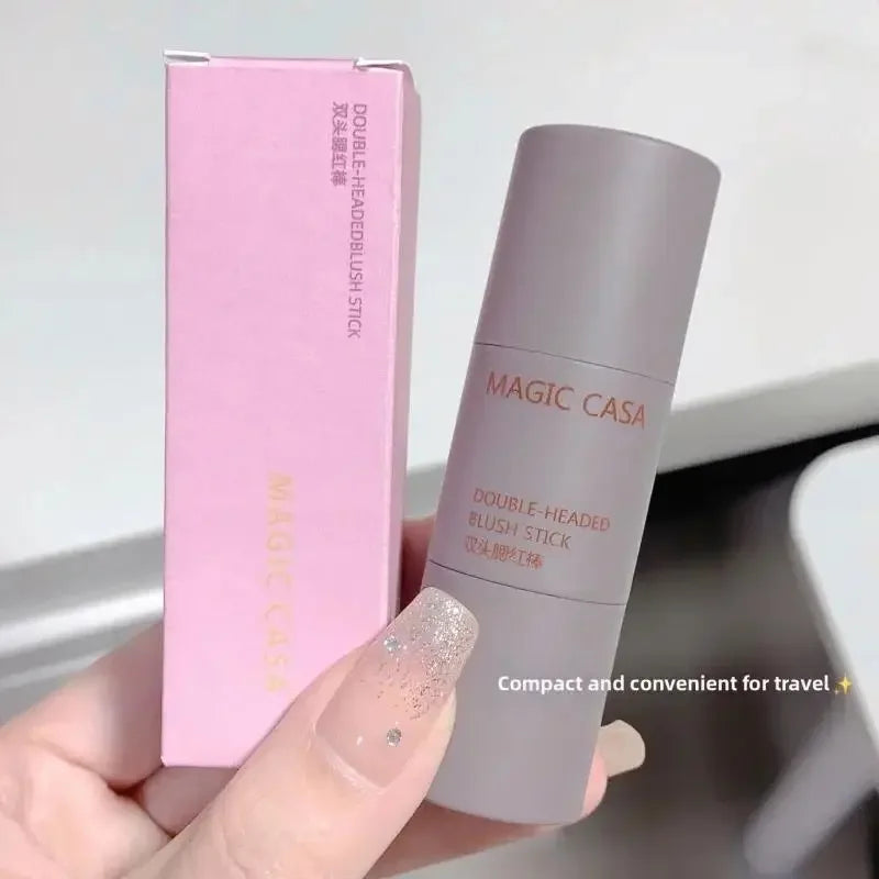Monochrome Cream Blusher Double Ended Stick Sponge Natural Long Lasting Brightening Face Contouring Makeup Cosmetic