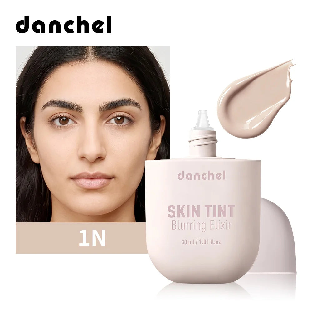 Skin Tint Blurring Elixir Even Skin Tone 12h Long-lasting Natural Finish Hide Pores Fine Lines Lightweight Breathable Skin Tint
