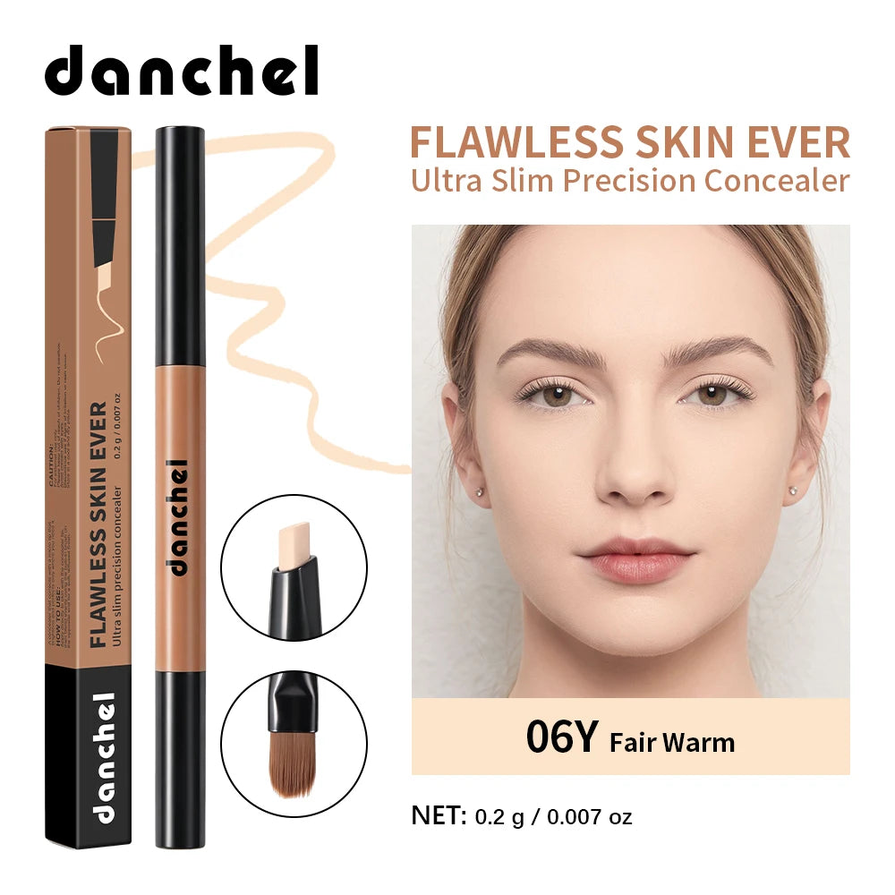Flawless Skin Precision Concealer Dual-head Design Natural Skin Finish Precision Cover Redness,Spots,Dark Circles Concealer Pen - AliExpress 66