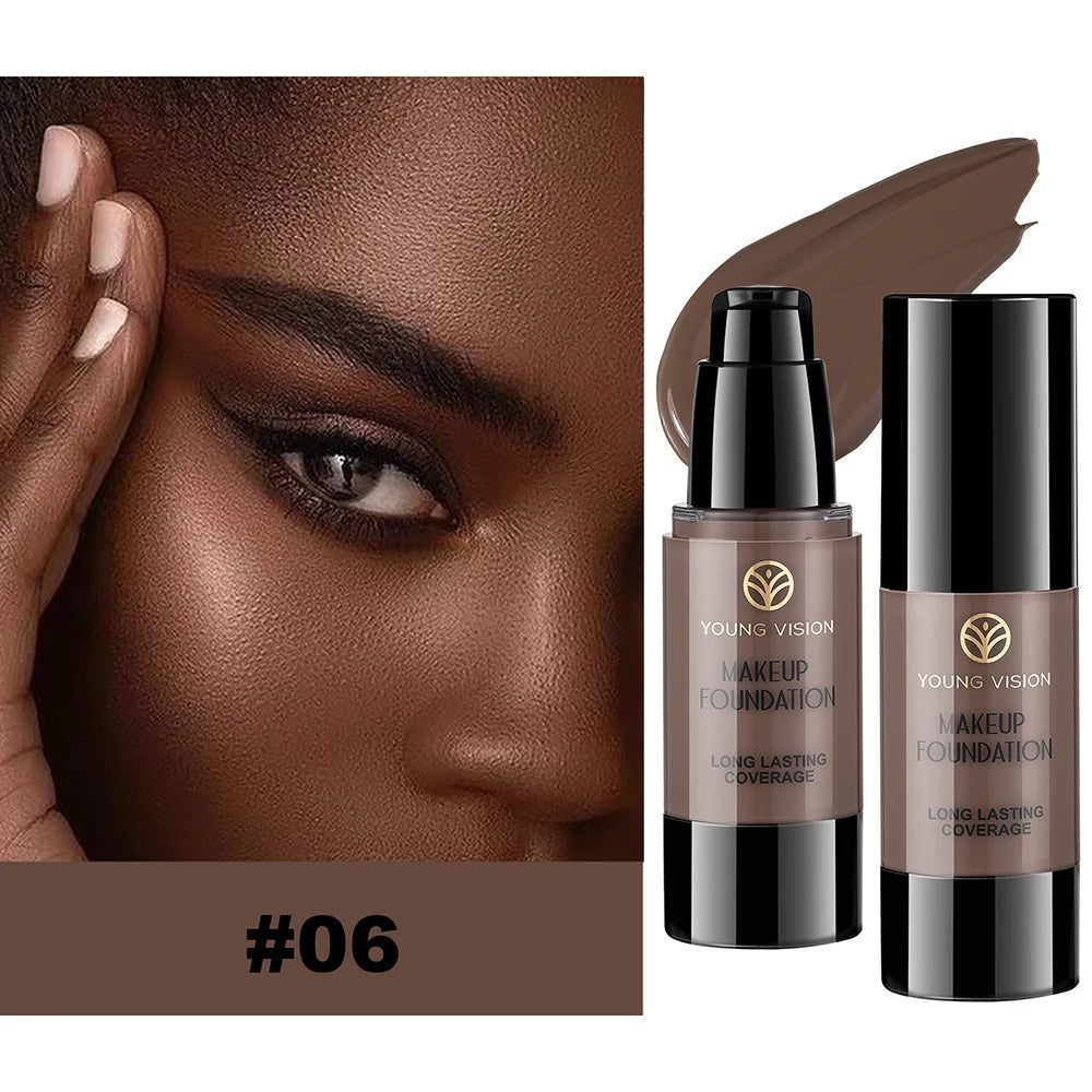 Long-Lasting Waterproof Liquid Foundation with Oil Control & Moisturizing, High Coverage Sweat-Resistant Concealer for Women, - AliExpress 66