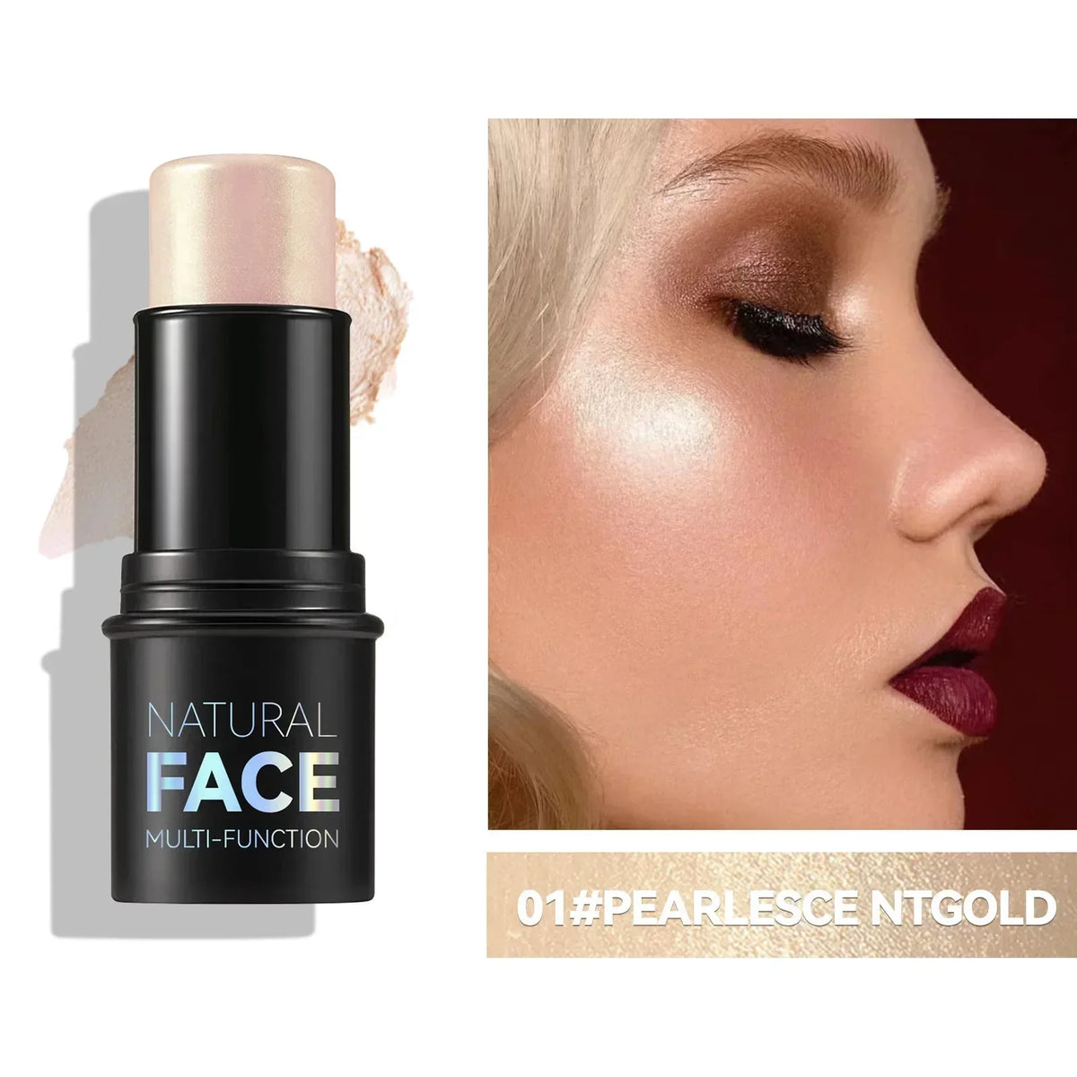 Makeup Face Cream Contour Sticks,Shades with Highlighter & Bronzer & Blush, Non-greasy and Water-resistant Face Contouring Pen - AliExpress 66