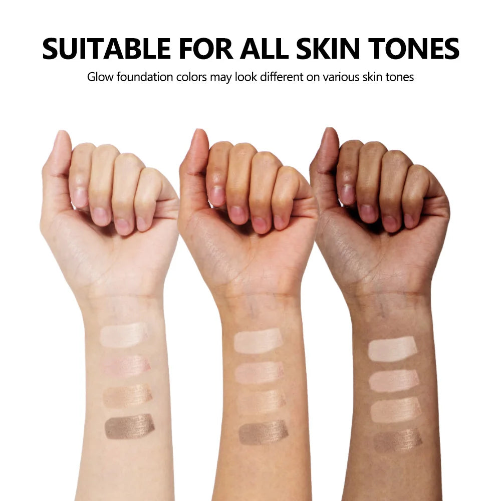 4colors Glow Foundation Liquid Natural Concealer For Long Duration Moisturizing Waterproof Contouring Highlights Makeup Products - AliExpress 66