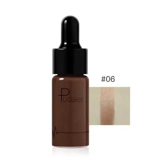 12 Color Liquid R Nude Contouring Face Brightener Glow Shimmer 3D Bronzer Highlighter Glitter Makeup Cream