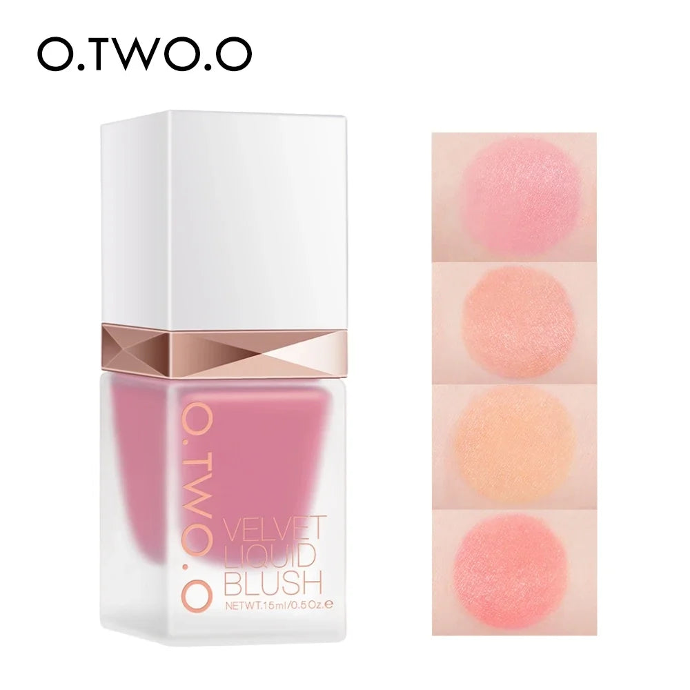 O.TWO.O Liquid Blusher 4 Colors Rose Pink Blush Long Lasting Natural Cheek Face Makeup Blusher High Pigment For Women Cosmetics - AliExpress 66