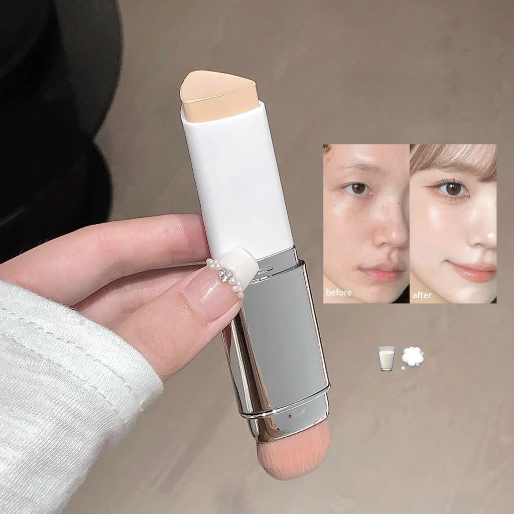 Dual Purpose Brush Head Foundation Make-up Stick, Light and Smooth, Lasting Coverage, Covering the Face Foundation Make-up, Crea - AliExpress 66