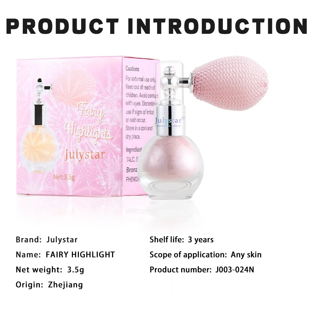 Popular Shimmer Liquid Highlighter Makeup Fine Glitter Brightening Cosmetic for Face Contour and Body Shiny Daily Party Make?up
