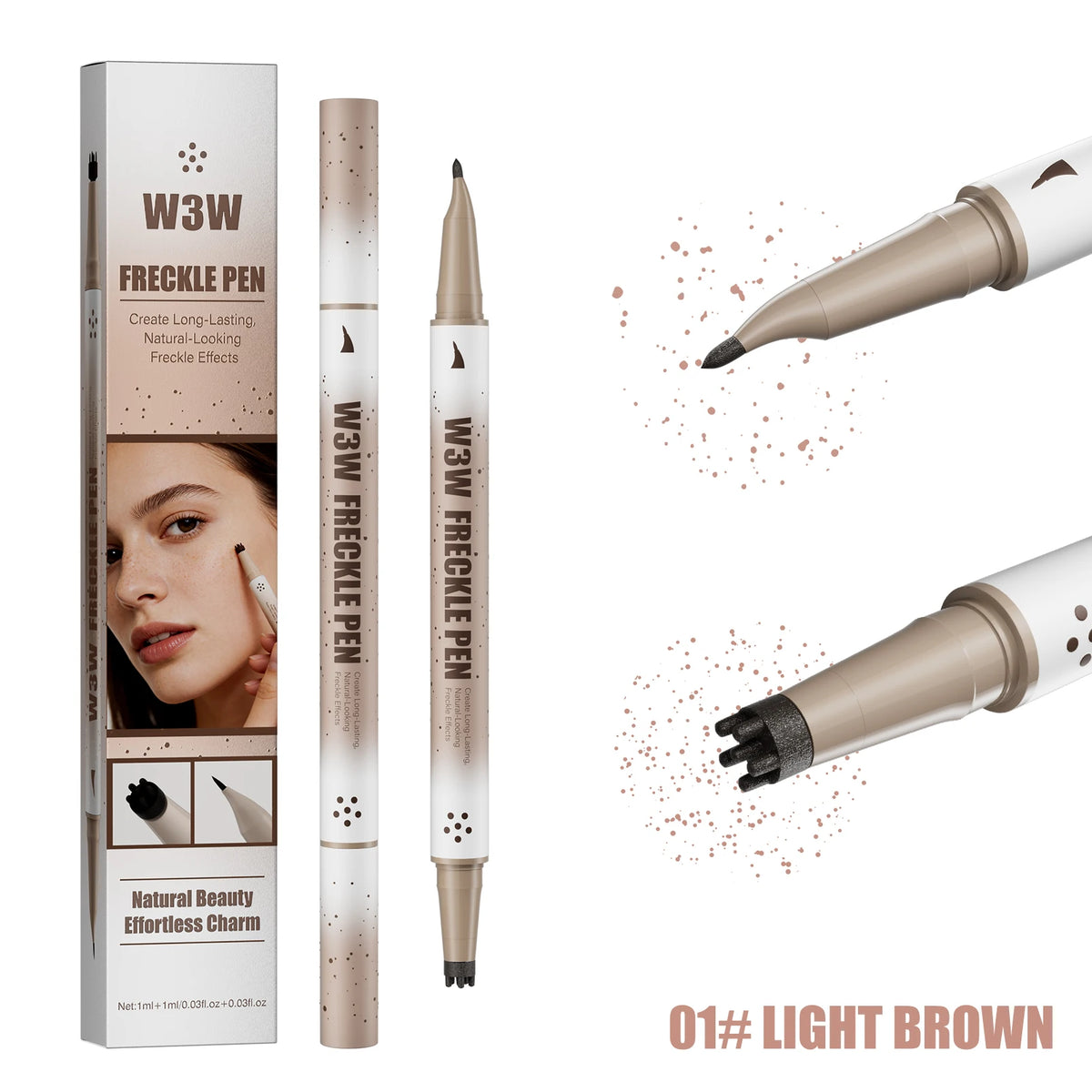 Waterproof Freckle Stamp Pen, Natural Lifelike Fake Freckle Pen, Long-Lasting Quick-Drying Smudge-Proof Makeup Pen - AliExpress 66