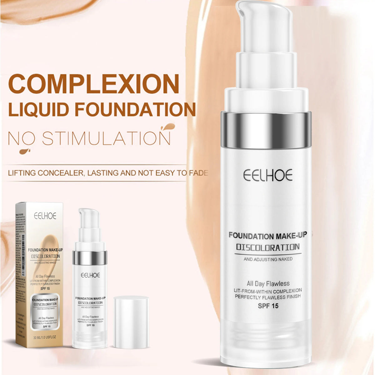 Color Changing Foundation Serum for Natural Glow Lightweight Full Coverage Long Moisturizing Finish 30ml Sensitive Skin Friendly - AliExpress 66