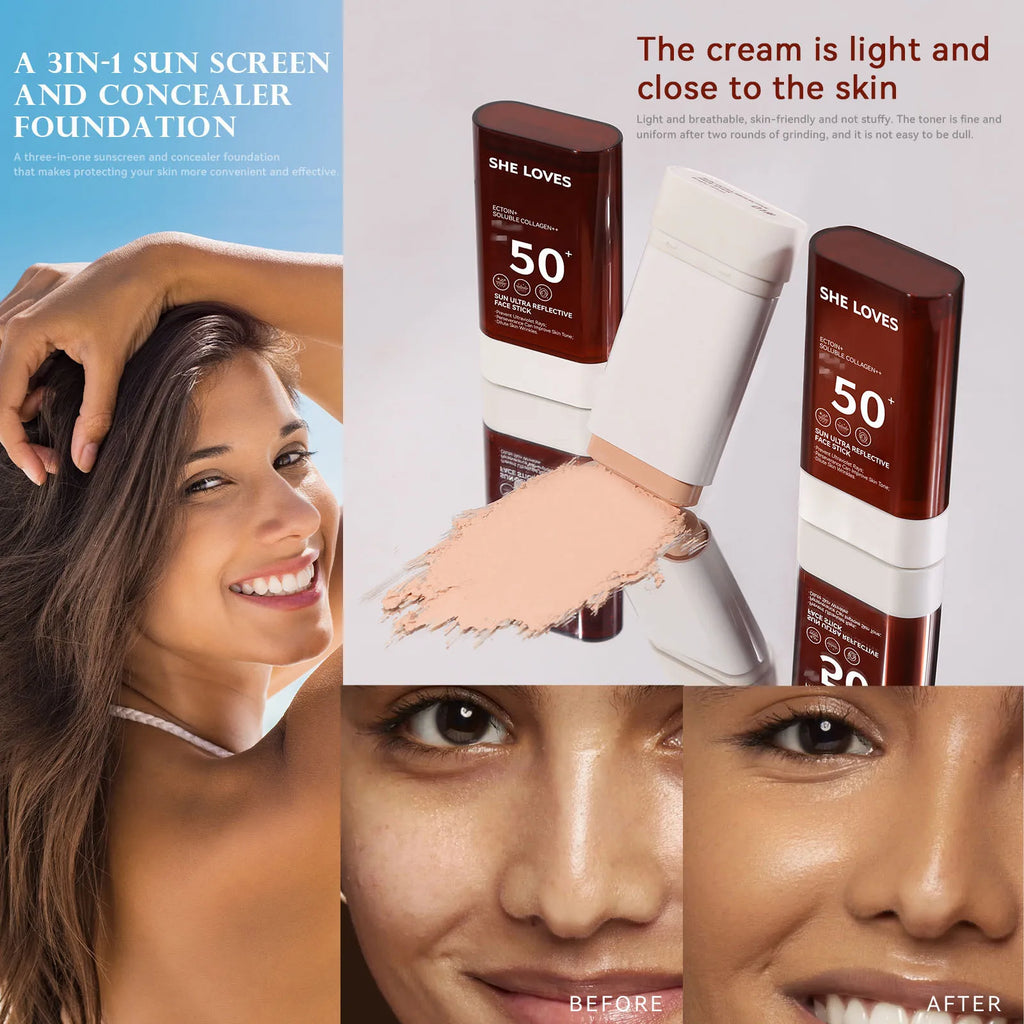 SPF Foundation Stick Full Coverage Natural Finish
