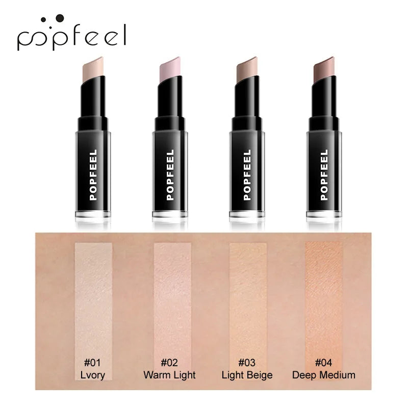 POPFEEL 3D Shimmer Contour Highlighter Cream Concealer Stick Multi-purpose Face Brightening Shading Makeup Cosmetic