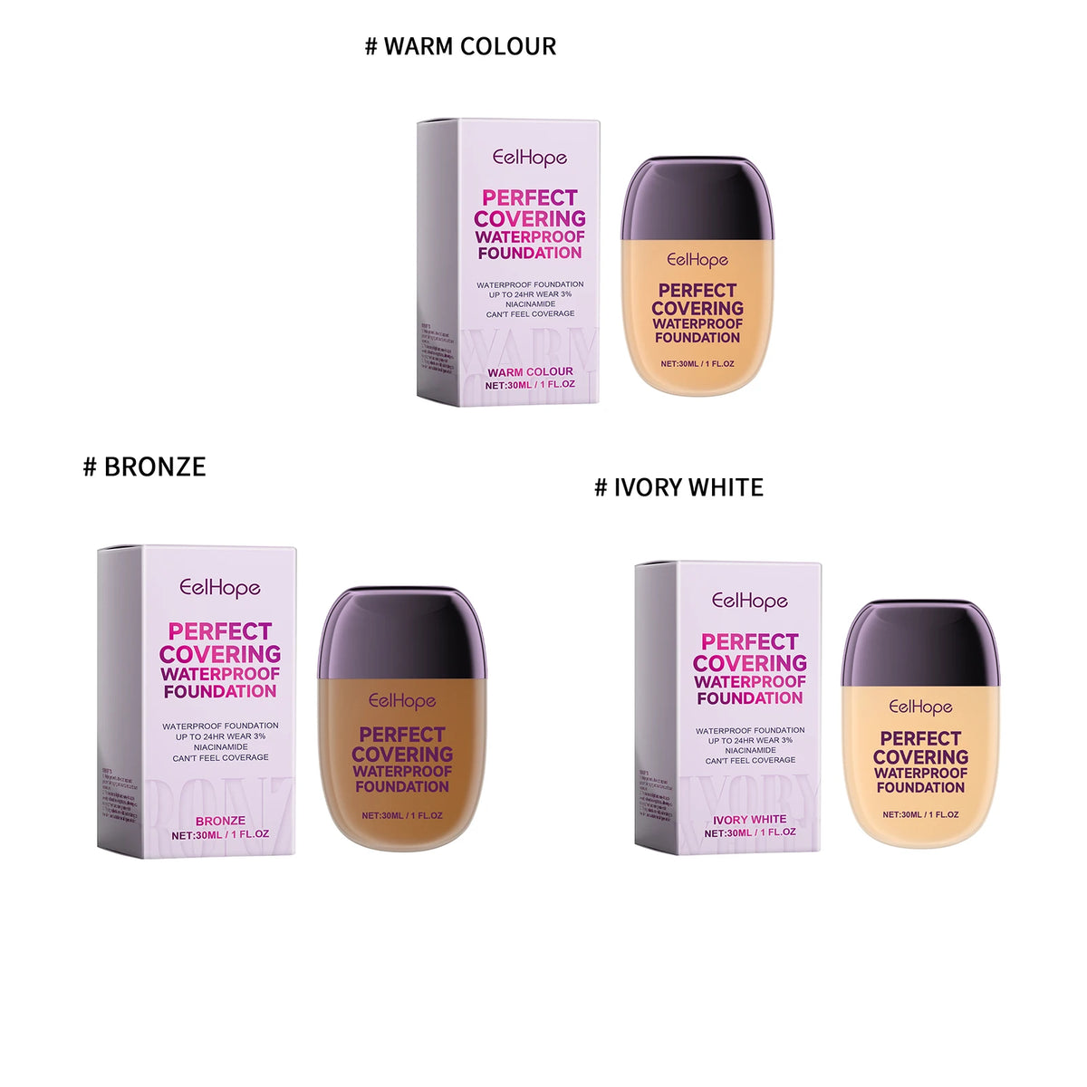 Perfect Covering Waterproof Oil Resistant Foundation Long Lasting Moisturizing Lightweight Breathable Face Makeup Concealer - AliExpress 66