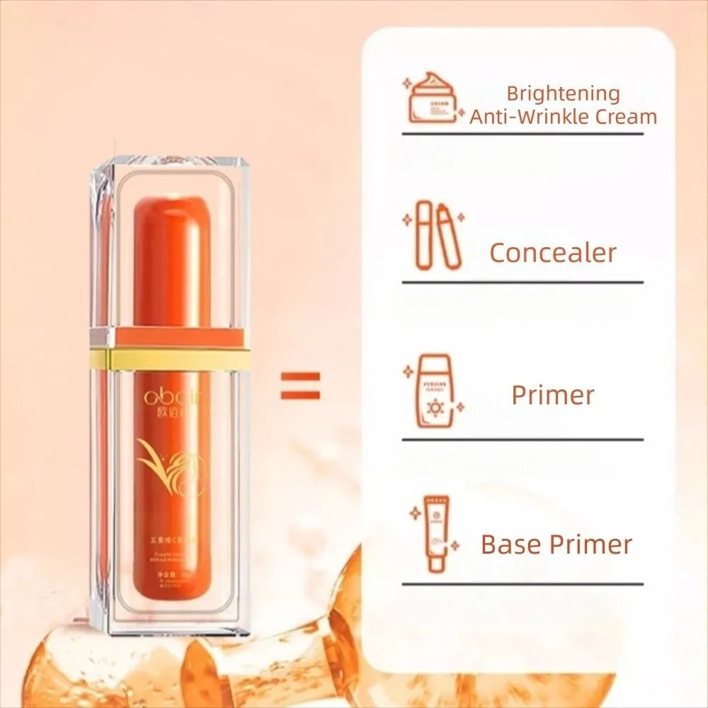 Makeup 30g VC Face Cream Smooth Moisturizing Concealer Tone-Up Cream Brighten Skin Shrink Pores BB Cream Face Care