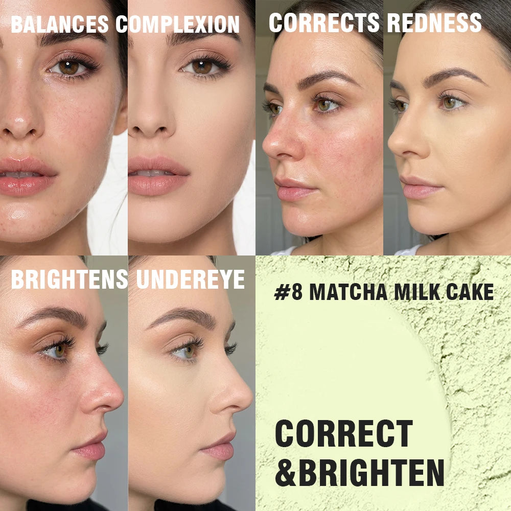 8 Shades Loose Baking Setting Powder Matte Oil Control Waterproof Sweat Resistant Longwear Brightening Face Cosmetic Blur Pores