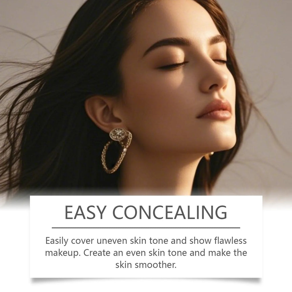 Skin Temperature Adaptive Long Wear Liquid Foundation Light Thin Fit Natural Skin Tone Matching Daily Facial Base Cosmetic 30g