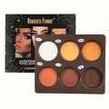 6-Color Powder Contouring Tray Long-Lasting Waterproof Contoured Highlighter Makeup Palette Smooth Illumination Sculpt V-Face - AliExpress 66