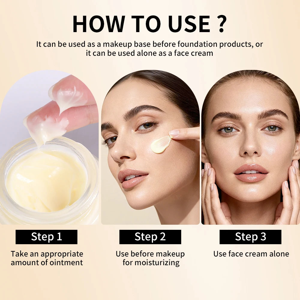 Lakerain Vitamin Facial Base Cream Long Lasting Makeup Nourishes Skin Deep Hydration Smoothly Flawless Smooth Pores Base Cream - AliExpress 66