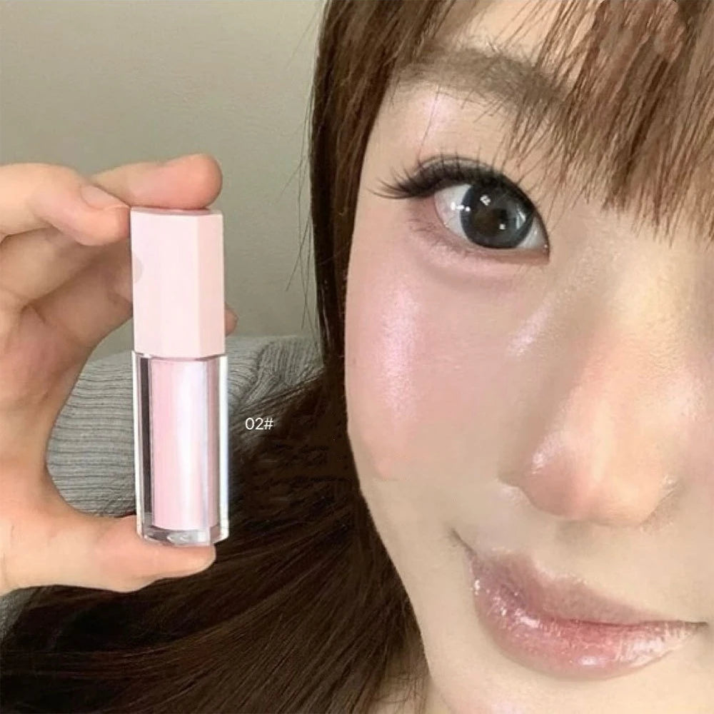 Liquid Highlighter for Face, Natural Dewy Glow Illuminator, Multi Use Shimmer Stick for Cheeks Eyes Nose, Brightening Makeup - AliExpress 66