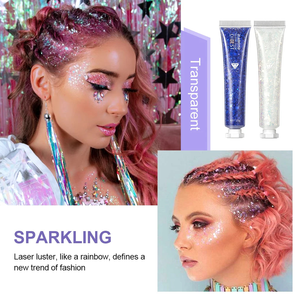 QIBEST 6 Colors Highlighter Powder Glitter Sequins Gel Shimmer Contour Blush Powder Makeup For Face Body Highlight Makeup Tools - AliExpress 66