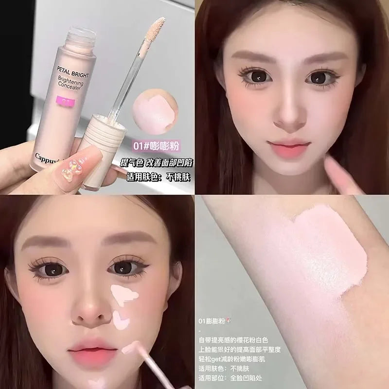 Brightening Highgloss Liquid Foundation Concealer Stick Lasting Moisturizing Face Contour Full Coverage Modify Skin Tone Makeup - AliExpress 66