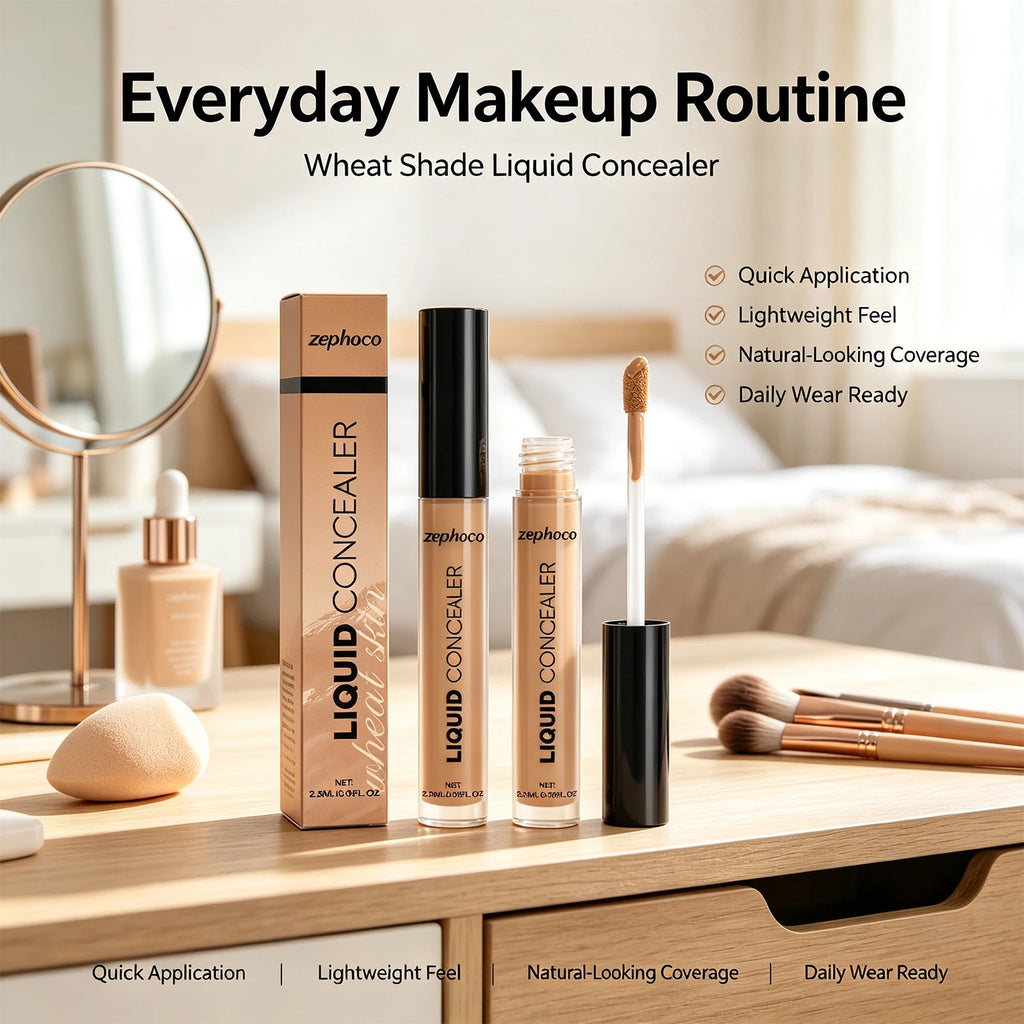 Wheat Liquid Concealer Buildable Coverage Natural Finish Waterproof Long Lasting For Face Makeup - AliExpress 66