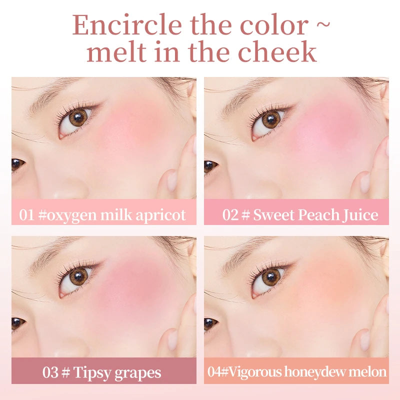 NOVO Oxygen Moisturizing Liquid Powder Blusher Is Smooth and Smooth, Easy To Push Away Daily Life Enhancing Color Makeup