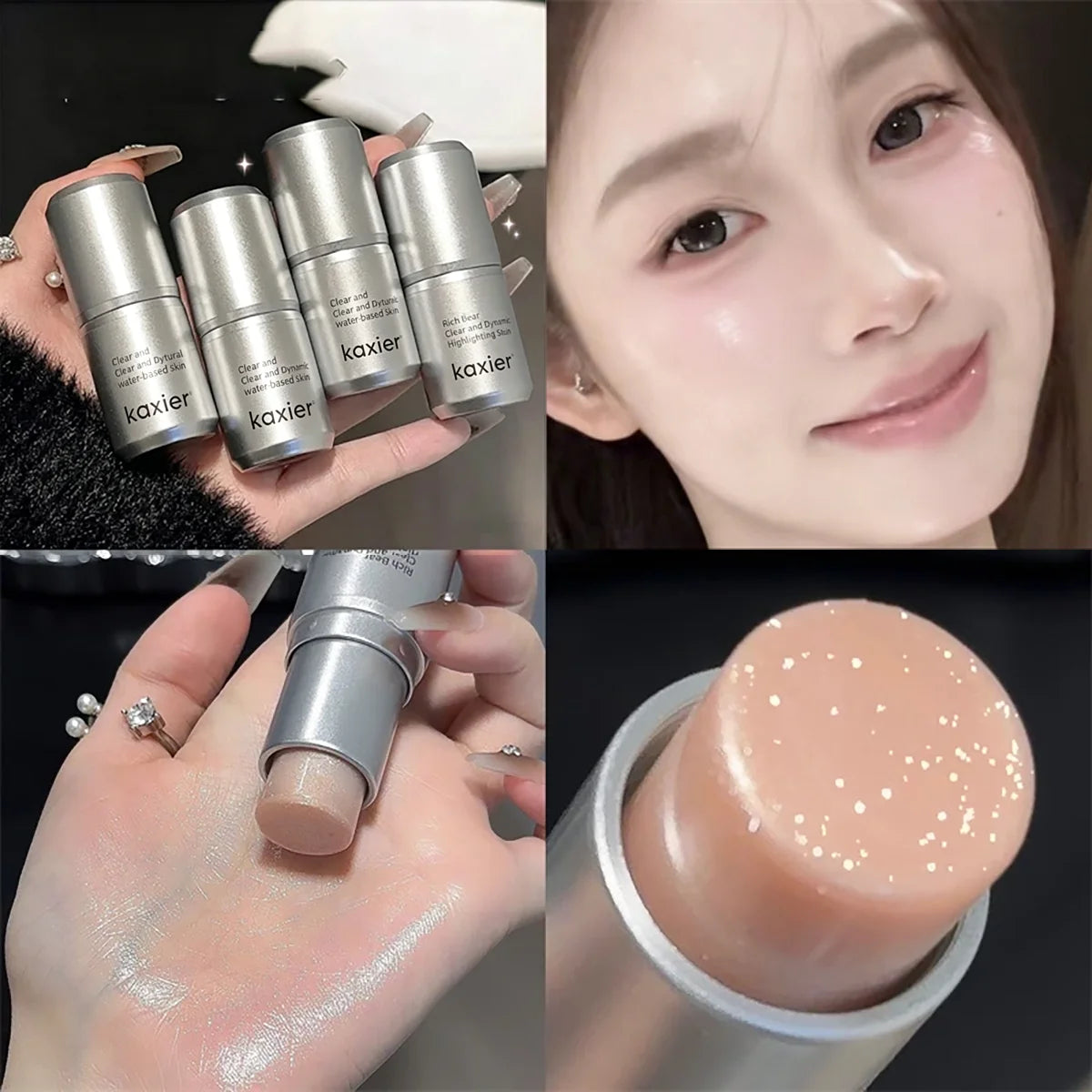 High Gloss Stick Highlighter Blush Water Light Shimmer Waterproof Face Contour Illuminator Brighten Contouring Rouge - AliExpress 66