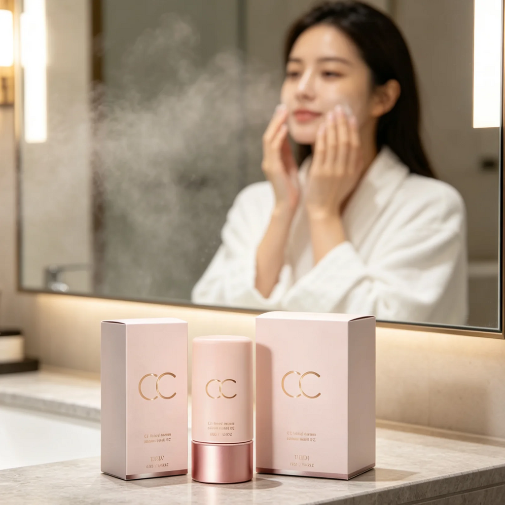 CC Tinted Serum Long Lasting Makeup Brightening Skin Radiance Even Skin Tone Smoothing Deep Moisturizing Non Sticky CC Cream 40g