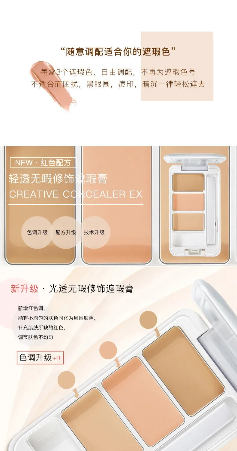 Two-Color Liquid Concealer Light Flawless Retouch Waterproof High-Gloss Makeup for Brightening Dark Circles And Acne Coverage