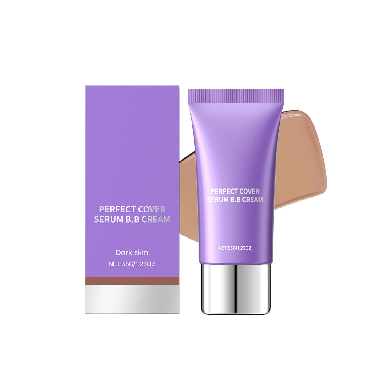 BB Cream Foundation Cream Concealer Lightweight Natural Base Makeup Oil Waterproof Hyaluronic Acid Color Correcting Long Lasting