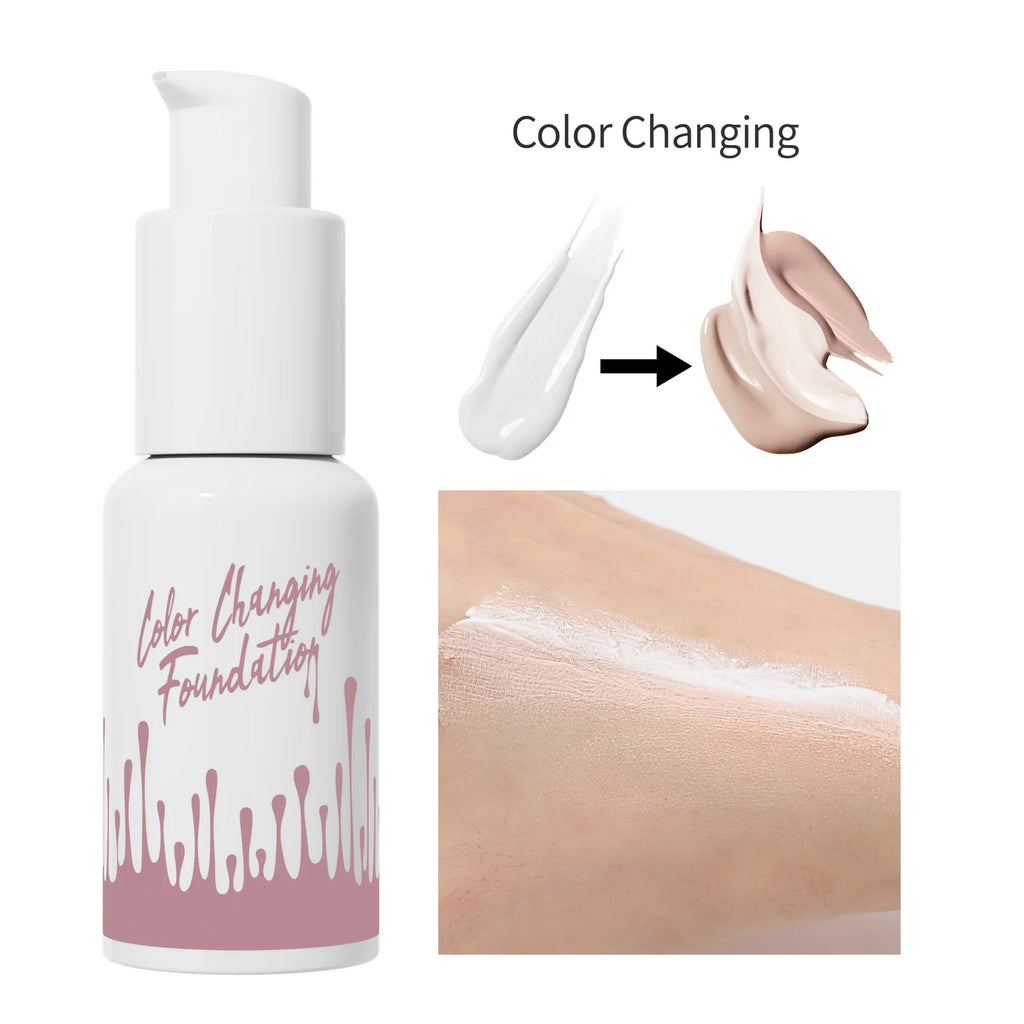 1PC Magic Color Changing Foundation Liquid Soft Matte Long Lasting Hydrating Makeup Base Cream for All Different Skin Tone - AliExpress 66
