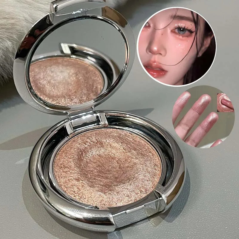 Diamond Sparkle Highlighter Cream Monochrome Shimmering Pearl Silver Face Contour Brighten Makeup Clear Glitter Flash Highlight