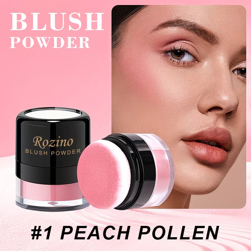 Blush Puff,Naturally Saturated and Buildable,Long-lasting Waterproof Natural Blush,Brightening Complexion,Effortless Application