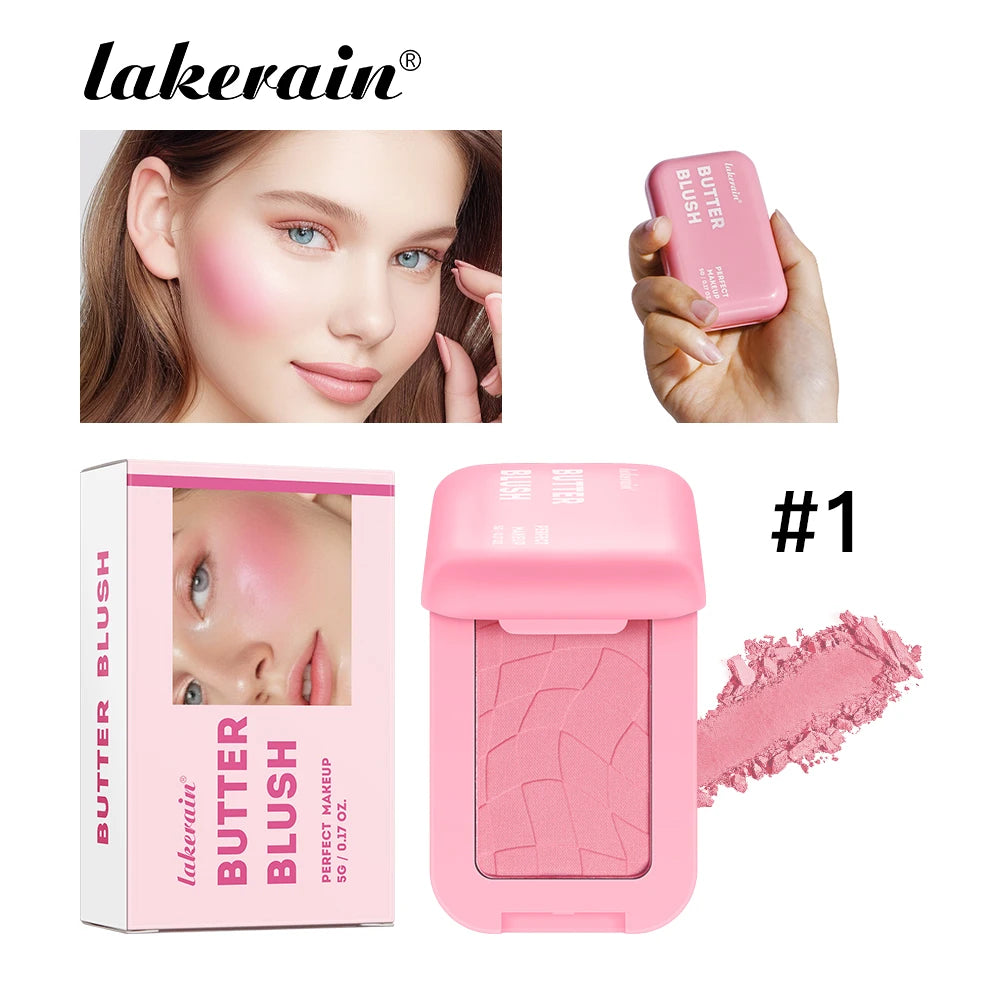 Lakerain Butter Blush Sweat-proof Waterproof Long-lasting Makeup Effect Brightening Even Skin Tones Face Contouring Cosmetics - AliExpress 66