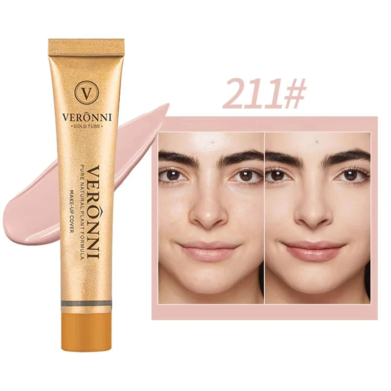 Concealer Makeup, 14 Shades Full Coverage Concealer Tube, Long Lasting Waterproof Concealer for Dark Circles, Acne Scars, Tattoo