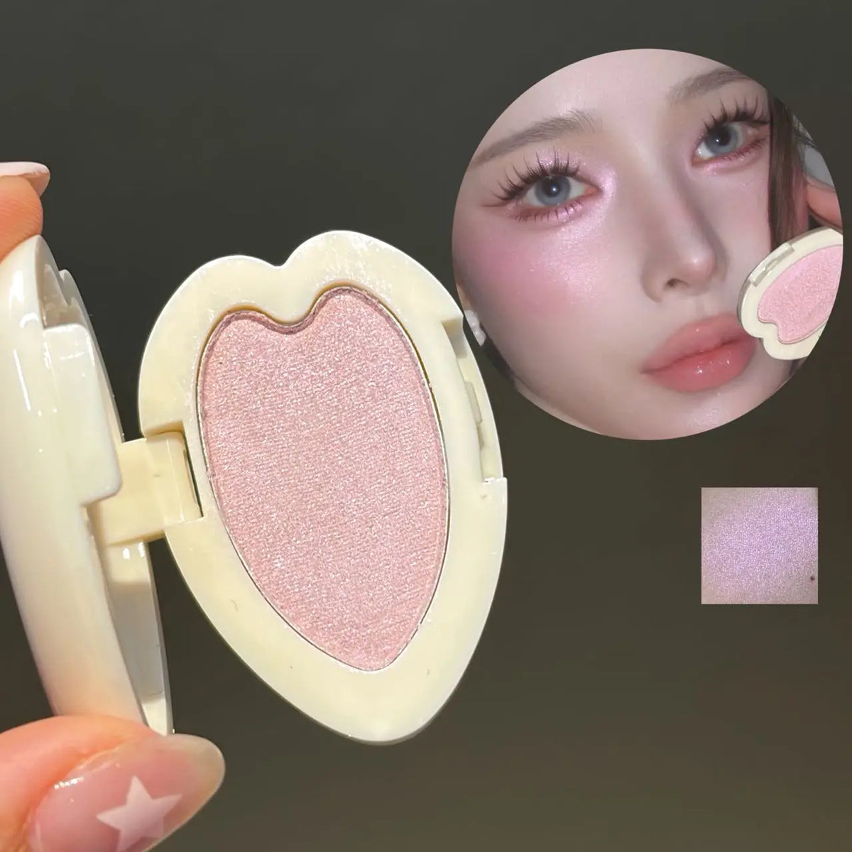 Monochrome Highlighter Eyeshadow Palette Long-lasting Natural Glossy Effect Brighten Face Waterproof Shimmer Diamond High Gloss - AliExpress 66