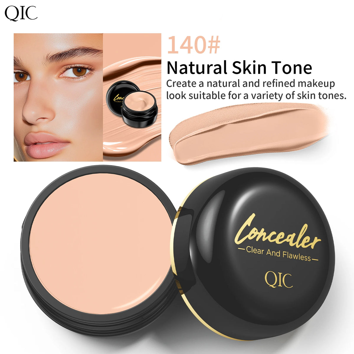Waterproof Sweatproof Concealer Covers Dark Circles,Blemishes,Tattoos & Scars,Long Lasting Smudge Resistant - AliExpress 66