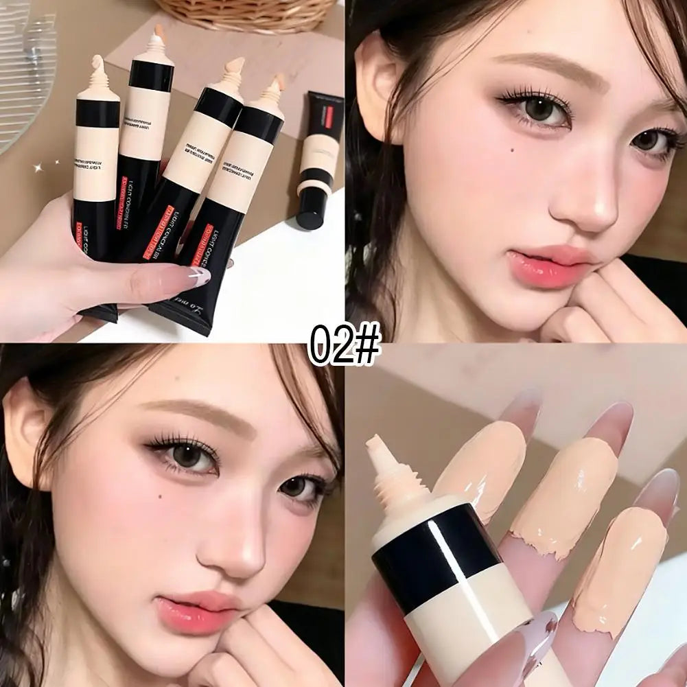 Concealer Foundation Liquid Full Coverage Long-Lasting Waterproof Concealer Natural Color Face Base Acne Spot Concealer