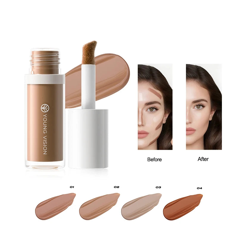 4 Color Liquid Contour Tone Contour Stick Set For Face Sculpting ¨C Long-Wear Liquid Formula With Soft Applicator | Ideal For Beg - AliExpress 66