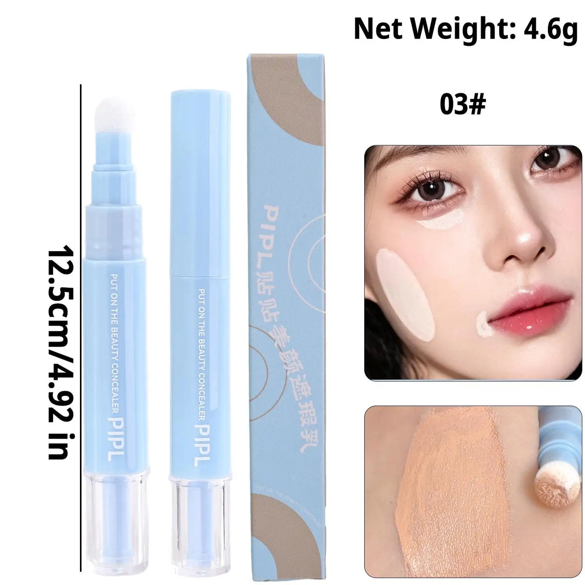 Soft Plush Head Concealer Pen Sticks Conceal Spot Blemish Cream Even Skin Tone Brightening Oil Control Face Contouring Makeup - AliExpress 66