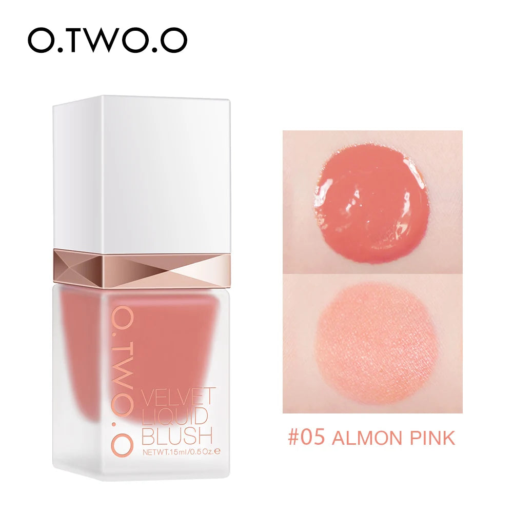 O.TWO.O Liquid Blusher 4 Colors Rose Pink Blush Long Lasting Natural Cheek Face Makeup Blusher High Pigment For Women Cosmetics - AliExpress 66