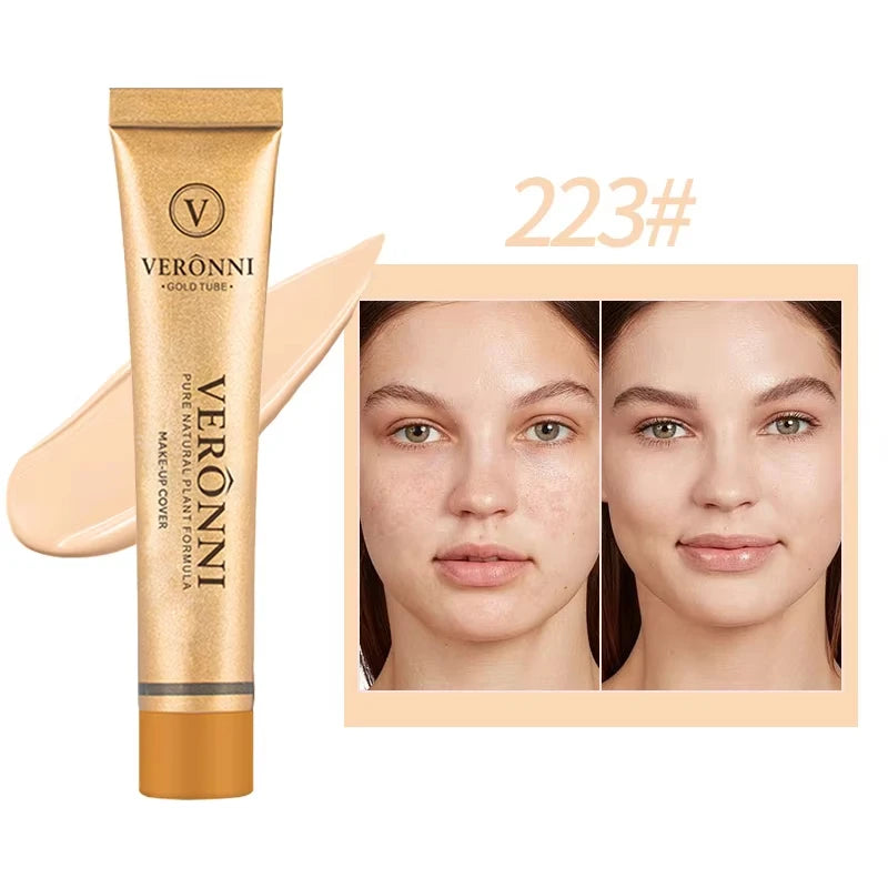 Concealer Makeup, 14 Shades Full Coverage Concealer Tube, Long Lasting Waterproof Concealer for Dark Circles, Acne Scars, Tattoo