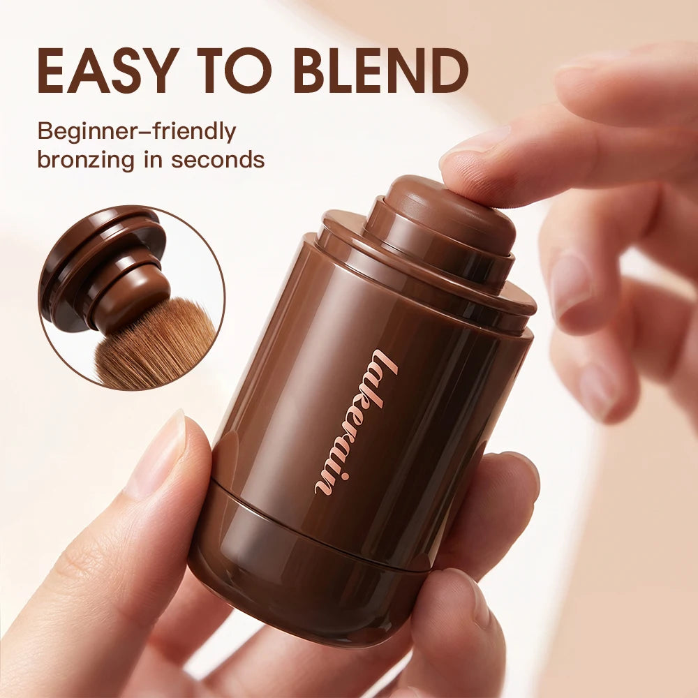 Lakerain Bronze Contour Stick Hydrates Smooths Skin Create Dimensional Effect Long-lasting Natural Makeup Effect Contour Stick