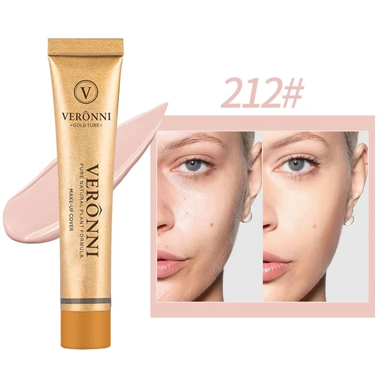 Concealer Makeup, 14 Shades Full Coverage Concealer Tube, Long Lasting Waterproof Concealer for Dark Circles, Acne Scars, Tattoo